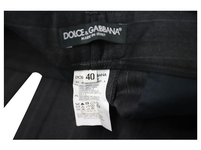 Dolce & Gabbana Pinstripe Suit in Grey Wool - view 10