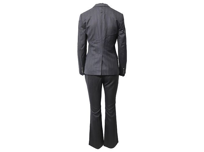 Dolce & Gabbana Pinstripe Suit in Grey Wool - view 3