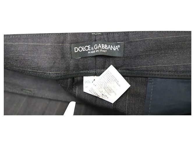 Dolce & Gabbana Pinstripe Suit in Grey Wool - view 9
