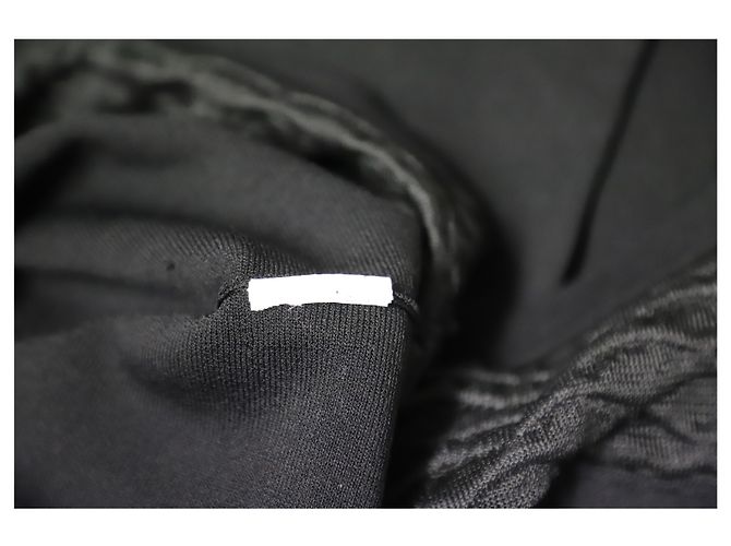 Maje Kleid mit transparentem Strickdesign in schwarzer Viskose - Ansicht 8