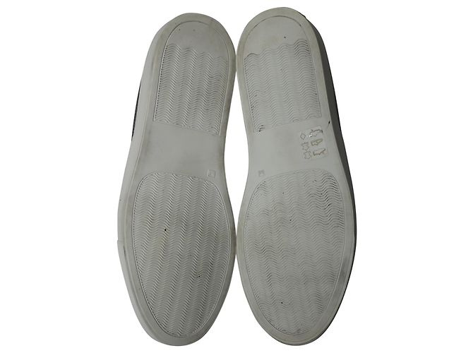 Autre Marque Sneakers Common Projects Tournament Slip-On in Pelle Grigia Grigio - vista 5