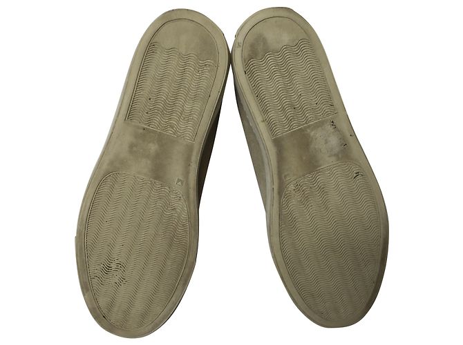 Autre Marque Sneakers alte Common Projects Tournament in shearling in camoscio grigio - vista 5