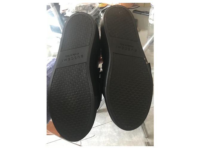 Sneakers Buscemi Bow in pelle nera Nero - vista 5