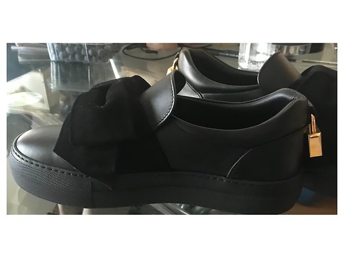 Sneakers Buscemi Bow in pelle nera Nero - vista 7