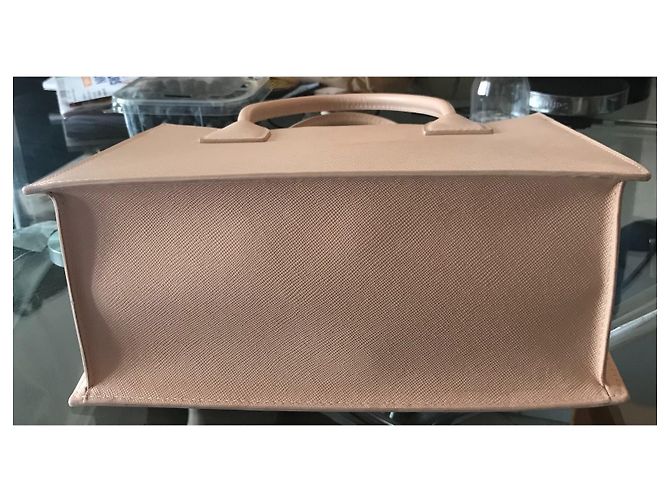 Borsa a mano M2malletier in pelle beige con tracolla - vista 4