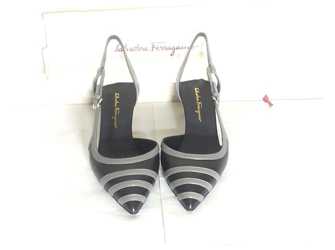 Décolleté Dahlia Salvatore Ferragamo in pelle nera Nero - vista 10