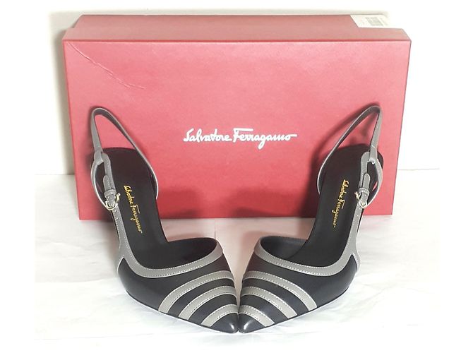 Décolleté Dahlia Salvatore Ferragamo in pelle nera Nero - vista 11