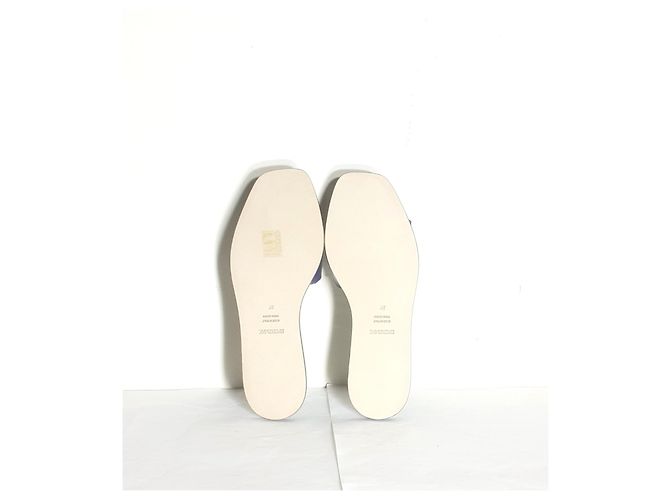 Sandali Sportmax in pelle blu - vista 7