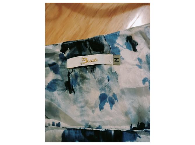 Autre Marque Blusa de seda azul Biscote - vista 4