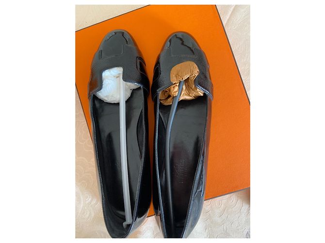 Hermès Hermes Nice Ballerina Ballerine da donna Nero - vista 5