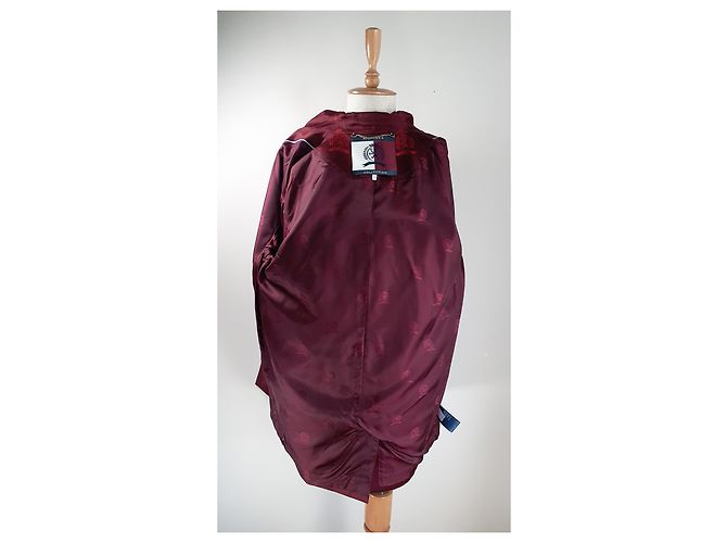 Tommy Hilfiger Lange Jacke mit besticktem Emblem Rot Bordeaux - Ansicht 6