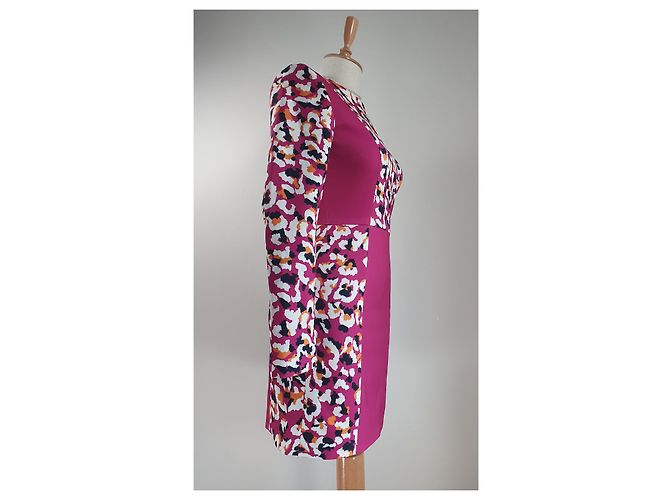 Mary Katrantzou Kleid Rosa Leopard Mehrfarben - Ansicht 3