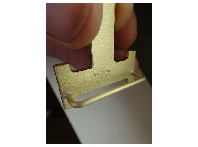 Hermès Hems Gürtelschnalle 5382 gebürstetes Goldmetall 32mm neu - Ansicht 7