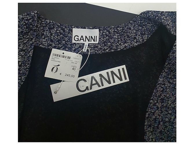 Ganni Maxi Wickelkleid aus Viscose Mehrfarben - Ansicht 6