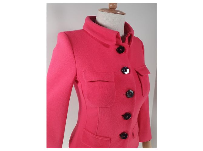 Blazer Marc Cain Rose en Mélange Cachemire et Laine - vue 2