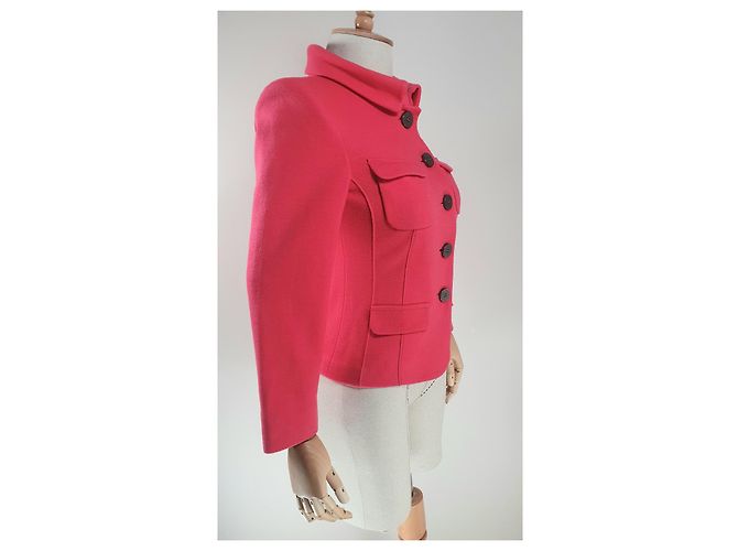 Blazer Marc Cain Rose en Mélange Cachemire et Laine - vue 3