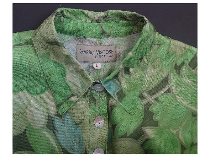 Noa Noa Garbo Viskose Kleid Grün - Ansicht 5