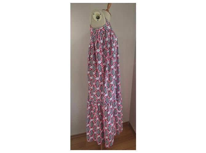 Autre Marque Vestido Ulrikke Rosa de Algodón Multicolor - vista 3