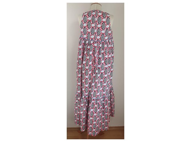 Autre Marque Vestido Ulrikke Rosa de Algodón Multicolor - vista 4