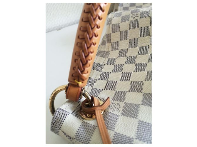 Borsa Louis Vuitton Artsy Damier Azur Bianca Bianco - vista 12