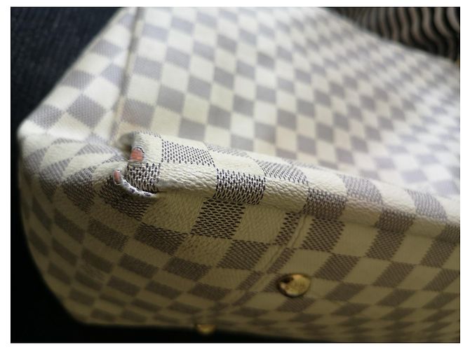 Borsa Louis Vuitton Artsy Damier Azur Bianca Bianco - vista 3