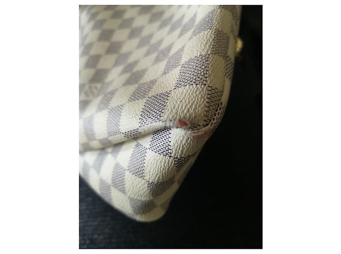 Borsa Louis Vuitton Artsy Damier Azur Bianca Bianco - vista 4