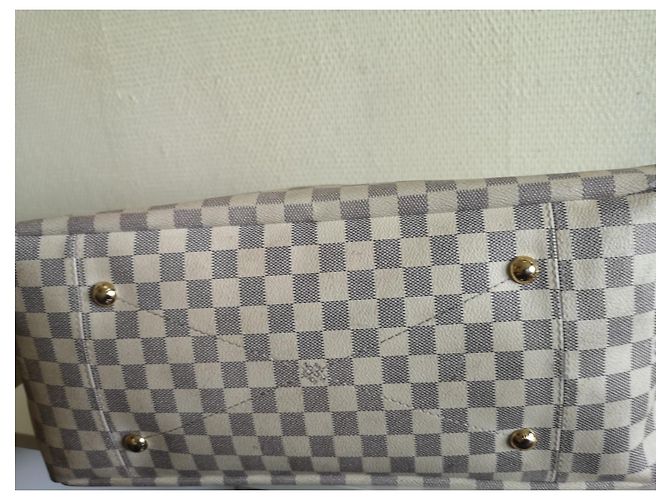 Borsa Louis Vuitton Artsy Damier Azur Bianca Bianco - vista 8