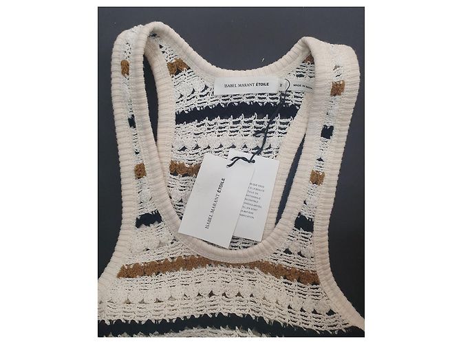 Mini abito in maglia di cotone Isabel Marant Etoile Multicolore - vista 4