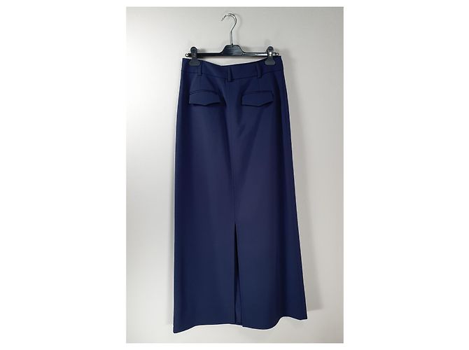 Falda Maxi Azul Victoria Beckham - vista 2