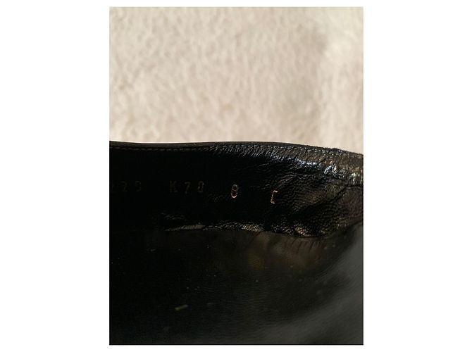 Sandali Salvatore Ferragamo in vernice nera Nero - vista 7