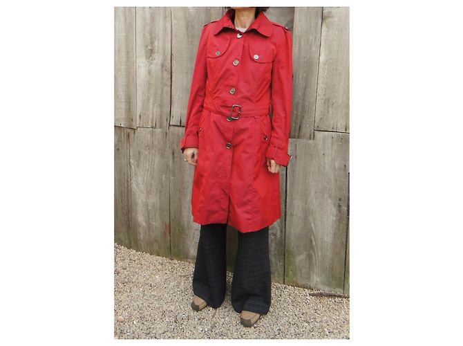 Talla de gabardina ligera Burberry 40 Roja - vista 2