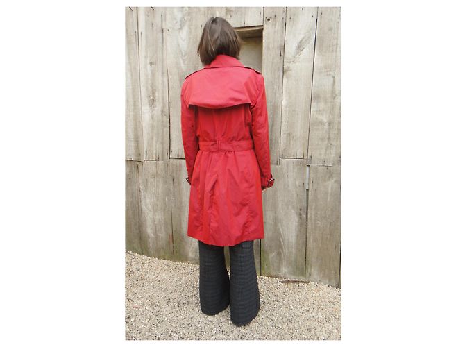 Talla de gabardina ligera Burberry 40 Roja - vista 3