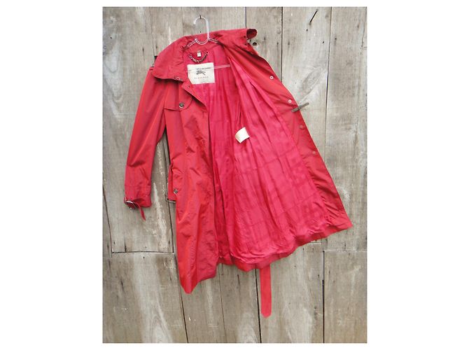 Talla de gabardina ligera Burberry 40 Roja - vista 5