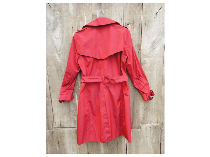 Talla de gabardina ligera Burberry 40 Roja - vista 7