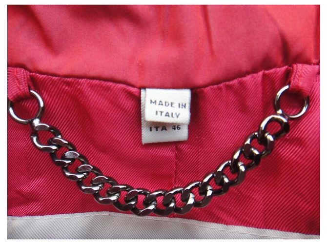 Talla de gabardina ligera Burberry 40 Roja - vista 8