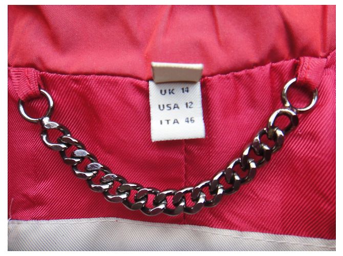 Talla de gabardina ligera Burberry 40 Roja - vista 9