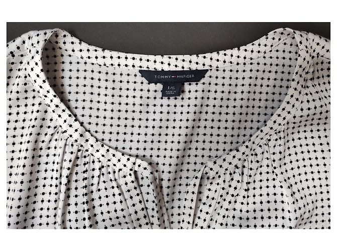 Canotta Tommy Hilfiger Nera Bianca Nero Bianco - vista 2