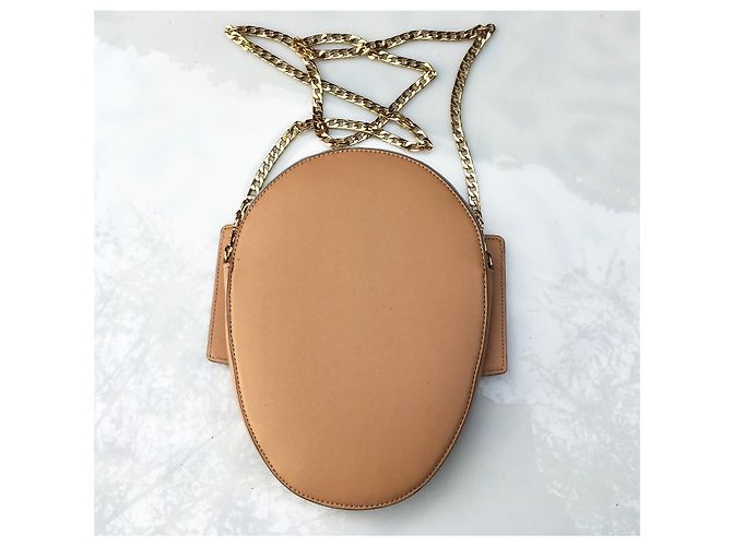 Stella Mc Cartney Borsa Stella McCartney Super Heroes Beige Pelle Verniciata - vista 3