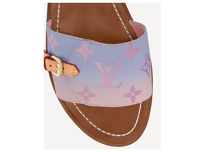 Louis Vuitton Muli piatti LV Bloccalo Rosa - vista 2