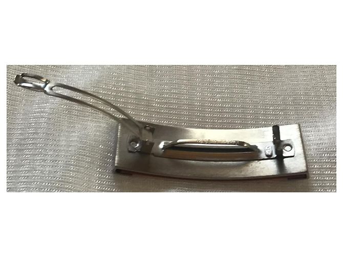 Accessorio per capelli CHANEL CC Logo Barrette Argento Arancione - vista 3