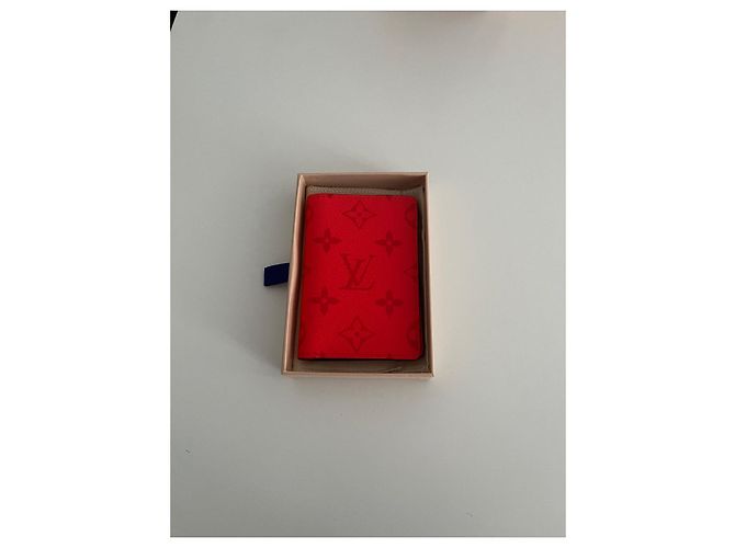 Louis Vuitton Pocket Organizer Red Leather - view 3