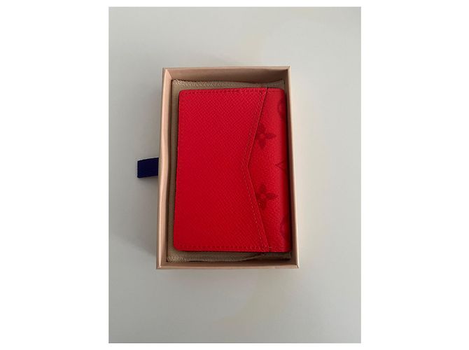 Louis Vuitton Pocket Organizer Red Leather - view 4