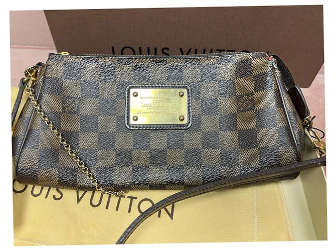 Louis Vuitton Pochette Eva Damier in Tela - vista 3
