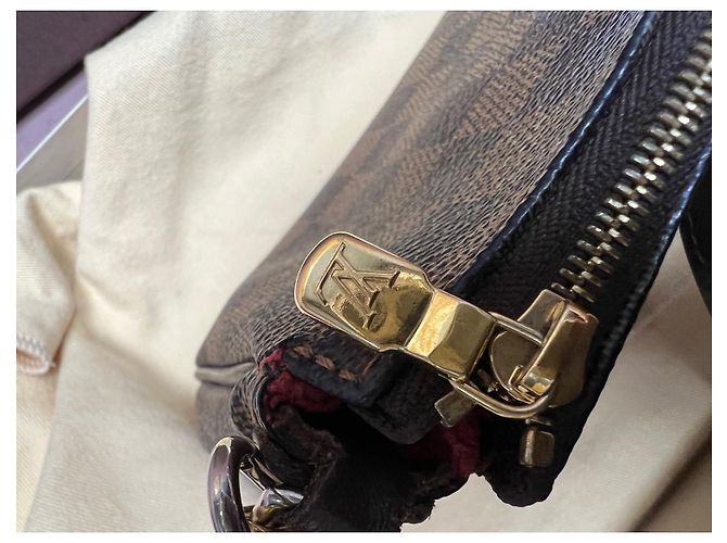 Louis Vuitton Pochette Eva Damier in Tela - vista 4