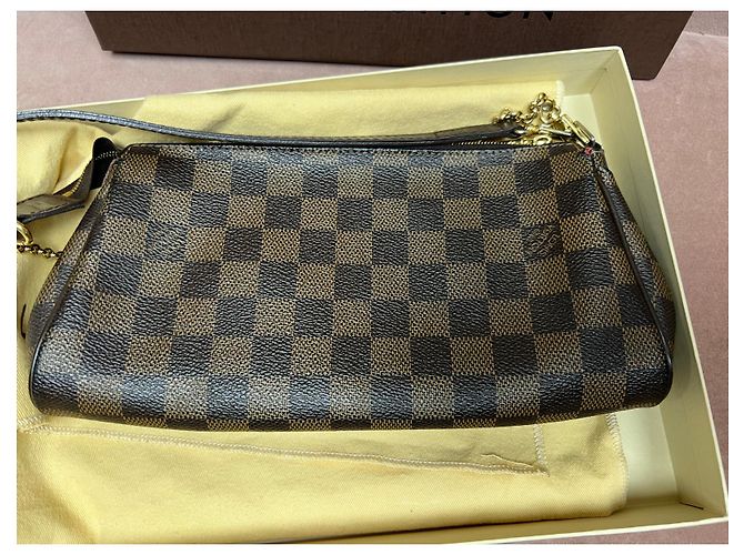Louis Vuitton Pochette Eva Damier in Tela - vista 6