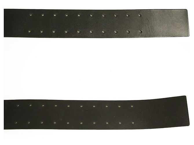 Rundholz Rundholtz Cinturón de mujer en piel negro con hebilla rectangular talla M - vista 3