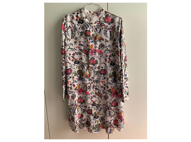 Vestido de cóctel de crepé de seda estampado Tory Burch Multicolor - vista 4