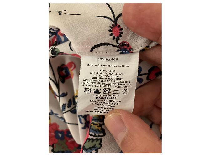 Vestido de cóctel de crepé de seda estampado Tory Burch Multicolor - vista 7