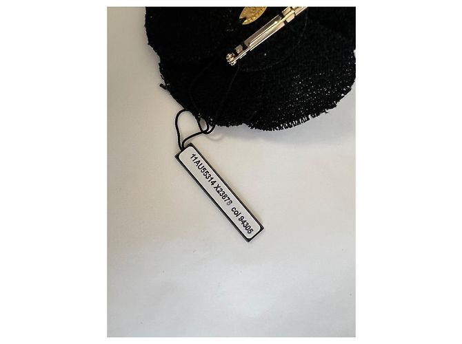 Chanel broche de camelia Negro - vista 4
