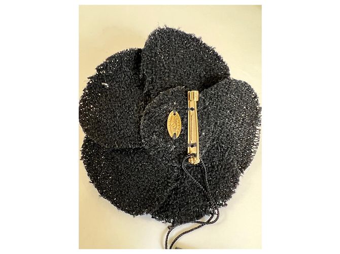 Chanel broche de camelia Negro - vista 5